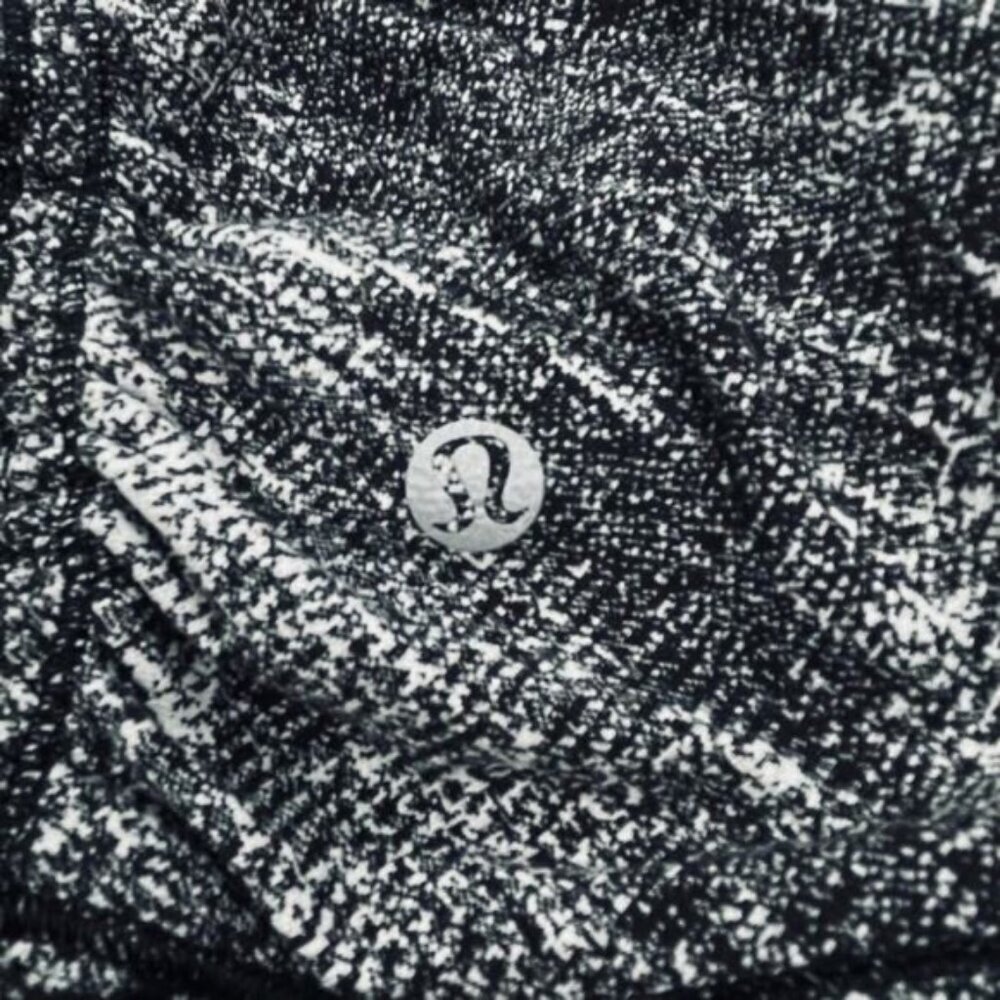 Lululemon Cypress Kiss 1/2 Zip Rulu In Rush Jacquard Black White Size 6 - Picture 7 of 8